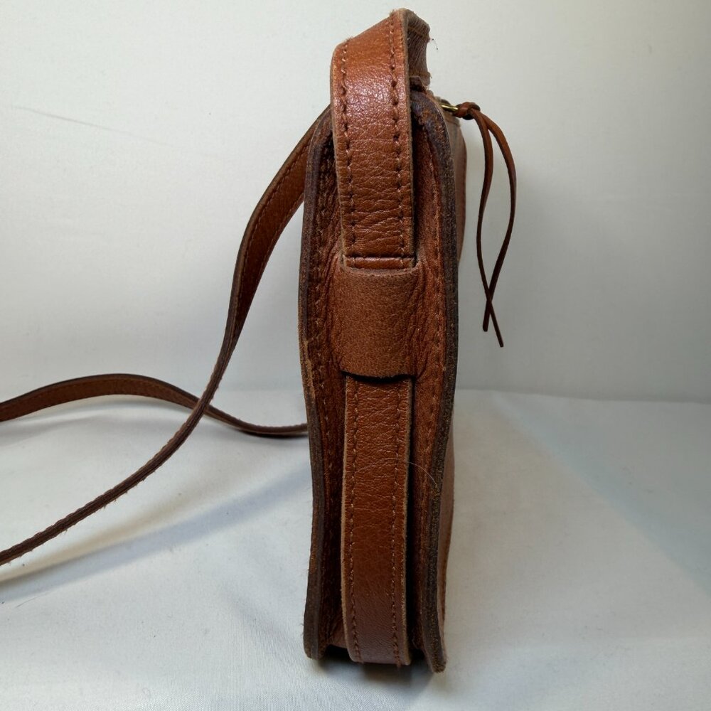 MADEWELL The Simple Crossbody Bag English Saddle Tan Leather - Picture 8 of 14